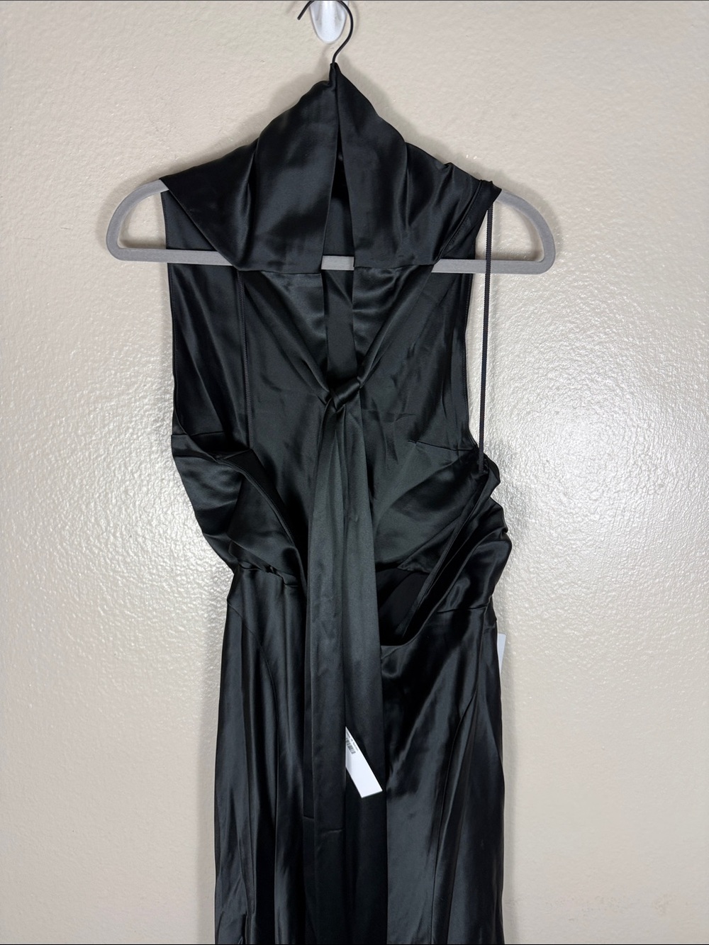 MISHA The Cameron Satin Dress Black - Picture 7 of 10